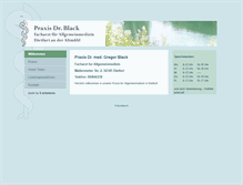 Tablet Screenshot of praxis-drblack.de